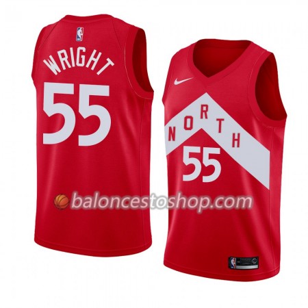 Camiseta Hombre NBA Toronto Raptors Delon Wright 55 2018-19 Nike Rojo Swingman